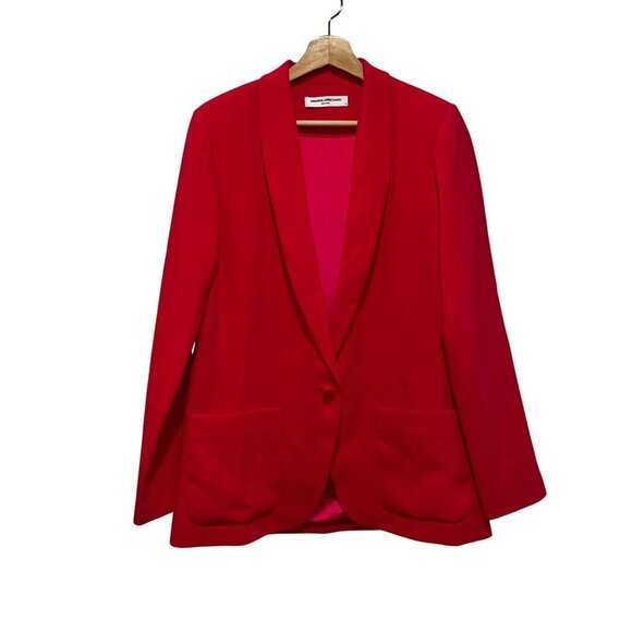 Amanda Uprichard Shawl Collar Blazer in Azalea  womens  Size Medium - Picture 2 of 9